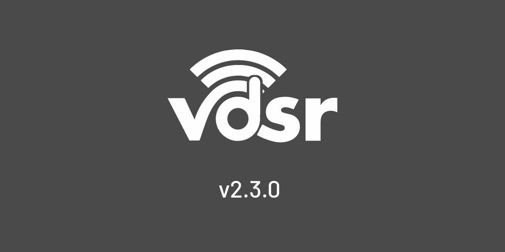 Featured image for “VDSR 2.3.0 – Update”