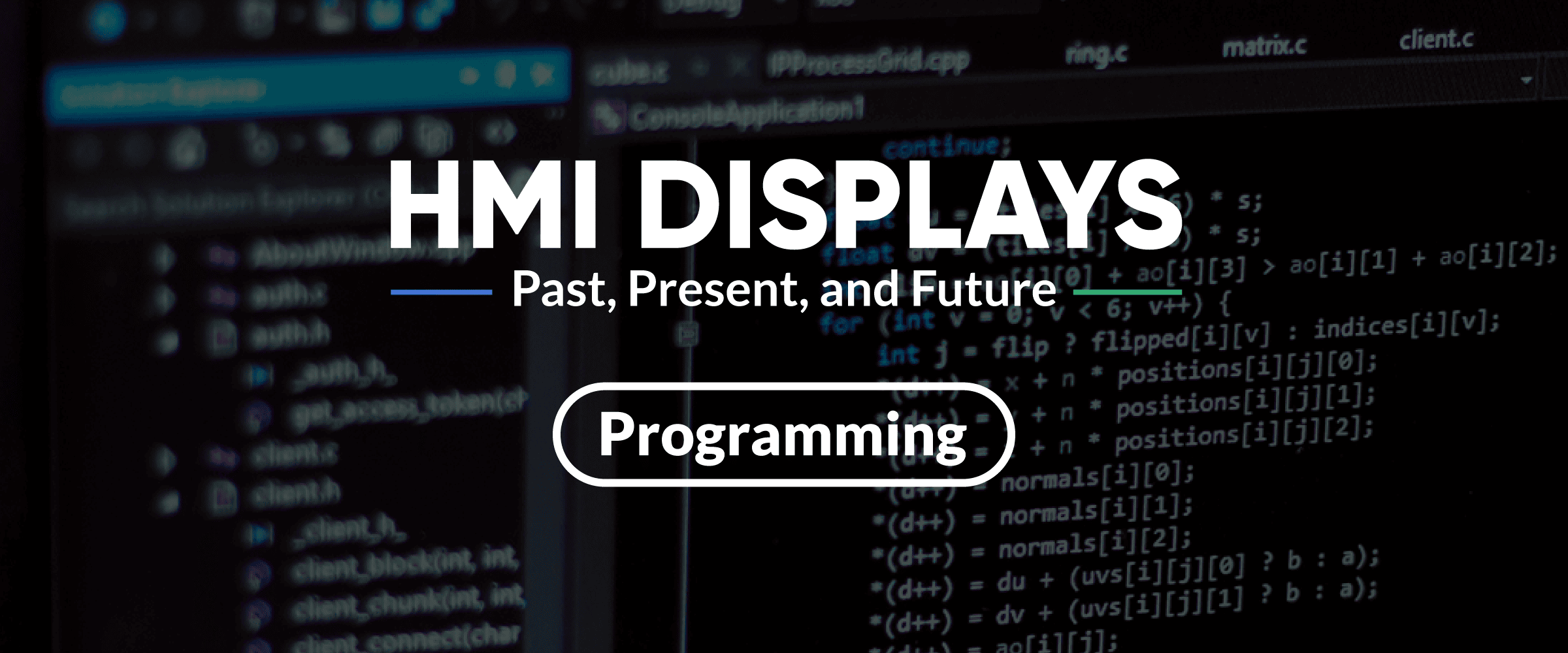 HMI Display programming method history
